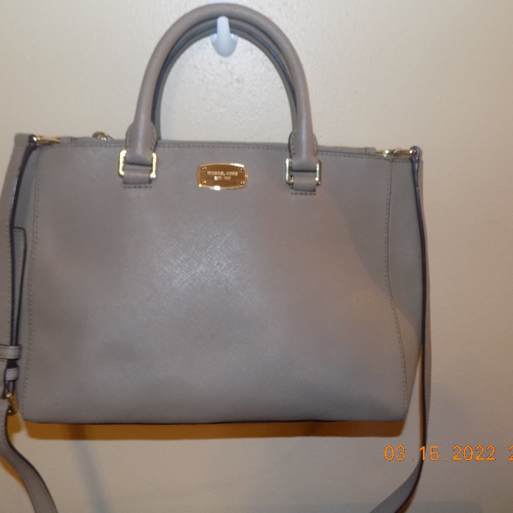 Michael Kors Taupe Large Business Look Bag